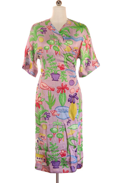Barevné Letní šaty S Krátkým Rukávem Nice Things Paloma S Vel. 36