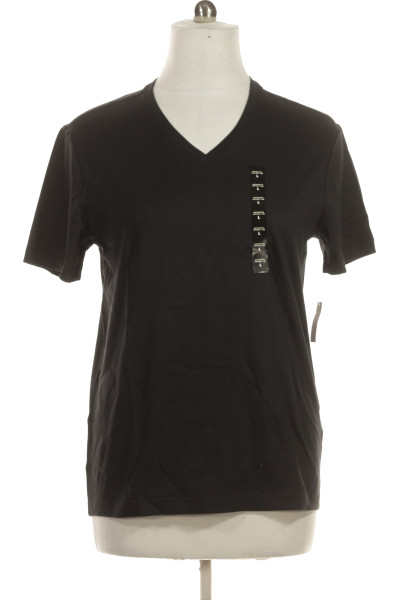 Černé Jednoduché Pánské Tričko S Krátkým Rukávem