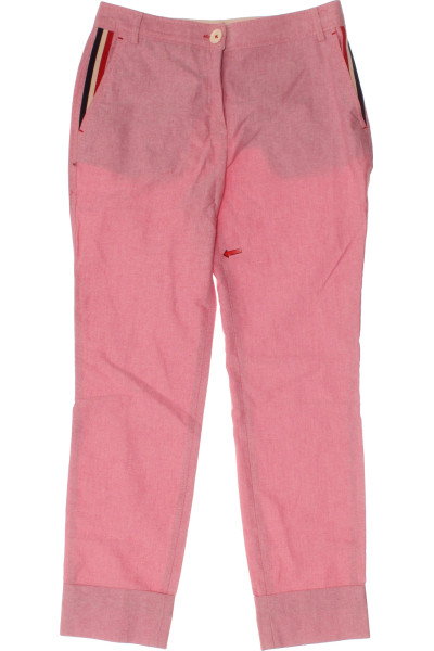 Růžové Dámské Rovné Kalhoty EL GANSO Outlet Vel. 36