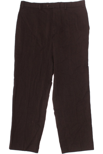 Černé Vlněné Teplé Pánské Kalhoty Marks & Spencer