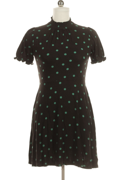 Černé Letní šaty S Krátkým Rukávem Dorothy Perkins Vel.  38