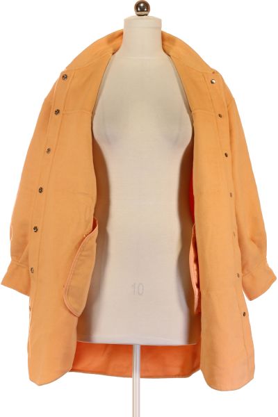 Oranžový Krátký Dámský Kabátek Vel. 40 | Outlet