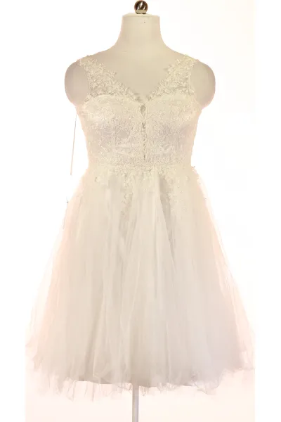 Bílé Svatební šaty Šaty Bez Rukávů Vel. 44