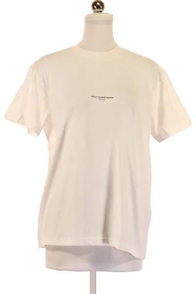 Bílé Jednoduché Dámské Tričko S Krátkým Rukávem Vel. XS