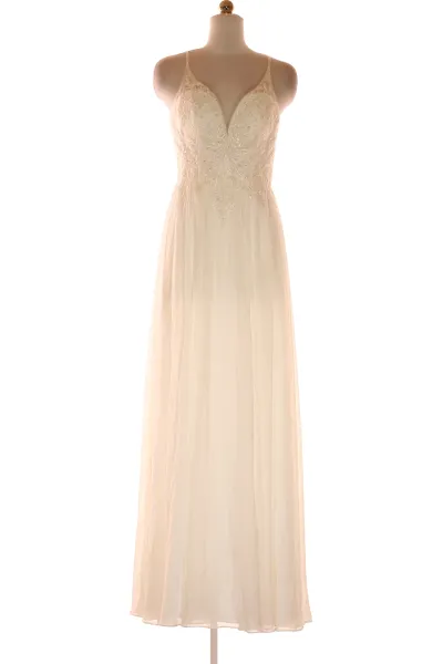 Bílé Svatební šaty Šaty Bez Rukávů Magic Bride Vel.  36