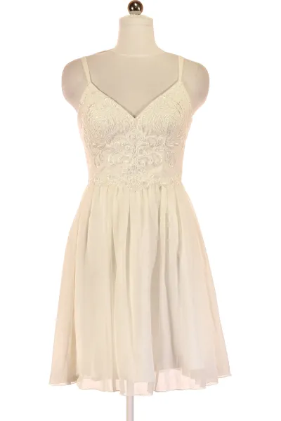 Bílé Svatební šaty Šaty Bez Rukávů Laona Vel.  34