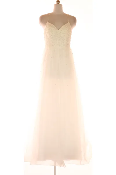 Bílé Svatební šaty Šaty Bez Rukávů Laona Vel.  36