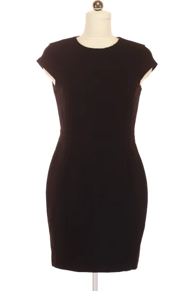 černé Pouzdrové šaty S Krátkým Rukávem Vel. 40