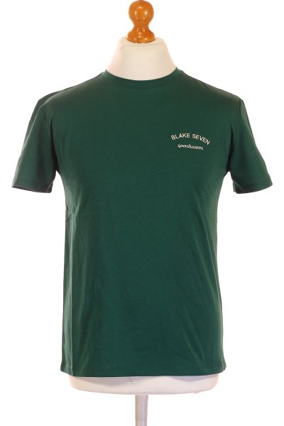 Zelené Jednoduché Pánské Tričko S Krátkým Rukávem