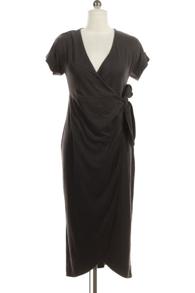 Černé Letní šaty S Krátkým Rukávem Monki Outlet Vel. XS