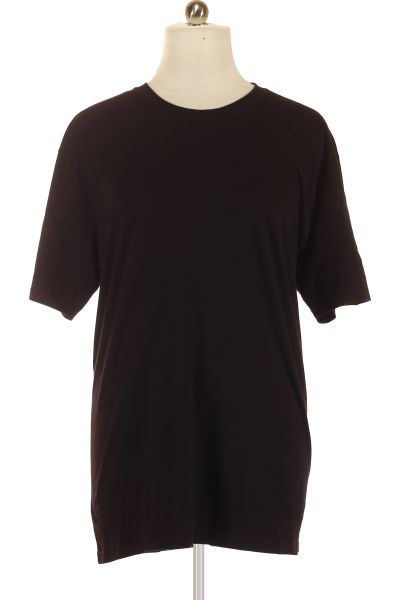 černé Jednoduché Pánské Tričko S Krátkým Rukávem