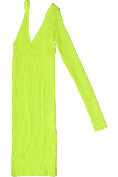 Zelené Šaty s Dlouhým Rukávem Pletené MISSPAP Vel. 36 | Outlet
