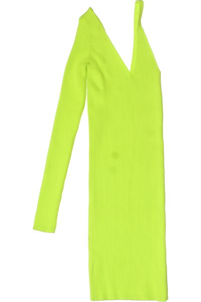 Zelené Šaty s Dlouhým Rukávem Pletené MISSPAP Vel. 36 | Outlet