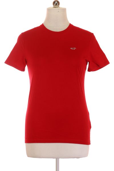 Červené Jednoduché Pánské Tričko S Krátkým Rukávem Vel. M