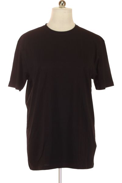 černé Jednoduché Dámské Tričko S Krátkým Rukávem Vel. XXL