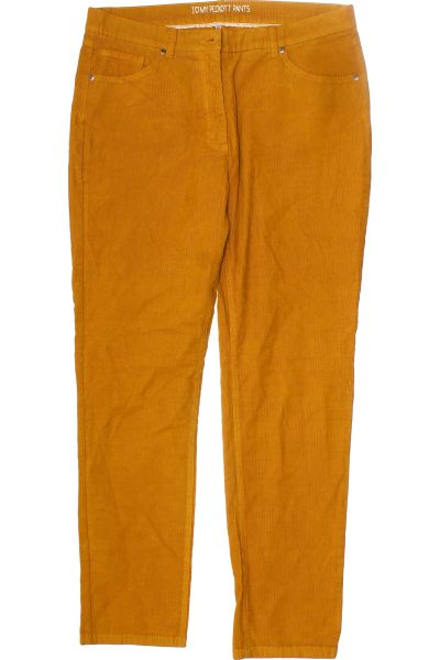 Oranžové Teplé Dámské Kalhoty Vel. 46 Second Hand