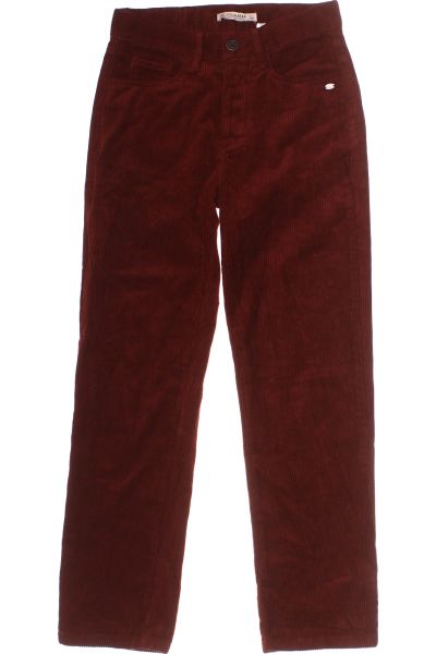 červené Teplé Dámské Kalhoty PULL&BEAR Vel.  32