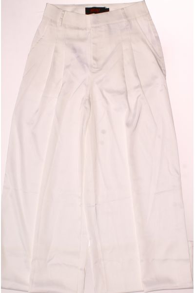 Bílé Společenské Dámské Kalhoty MISSPAP