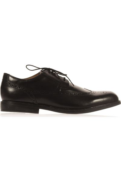 Černé Kožené Pánské Polobotky Clarks