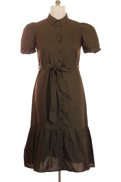 Zelené Letní šaty S Krátkým Rukávem Dorothy Perkins Vel. 40