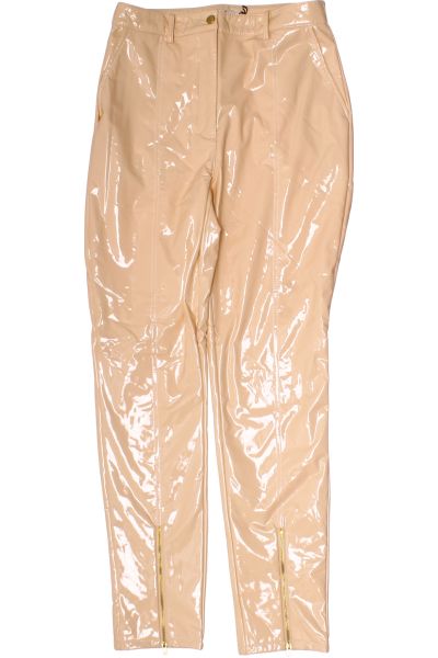 Béžové Dámské Kalhoty s Vysokým Sedem NA-KD Vel. 38 | Outlet