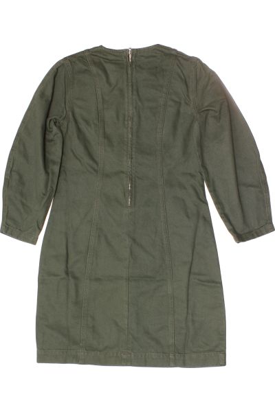 Zelené Džínové Šaty s Dlouhým Rukávem NA-KD Vel. 36 | Outlet