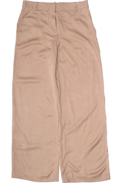 Béžové Dámské Kalhoty S Vysokým Sedem Massimo Dutti Vel. 38