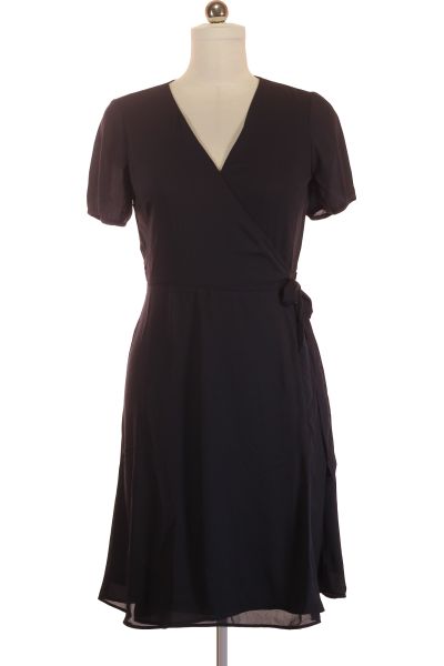 Modré Letní šaty S Krátkým Rukávem Orsay Vel.  36
