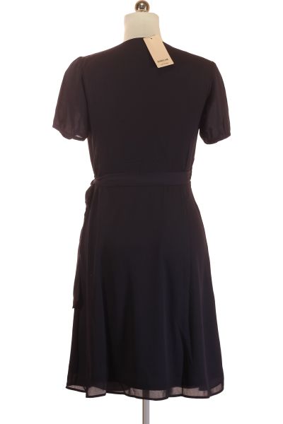 Modré Letní šaty s Krátkým Rukávem Orsay Vel. 36 | Outlet