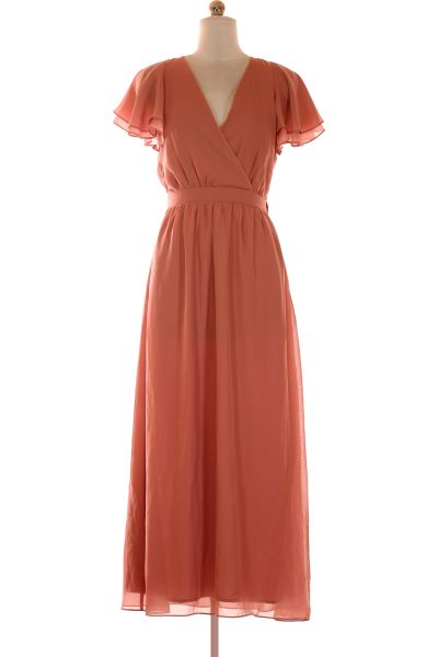 Růžové Letní šaty S Krátkým Rukávem VILA Vel.  34