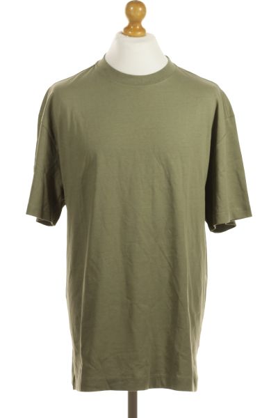 Zelené Jednoduché Pánské Tričko S Krátkým Rukávem Vel. L