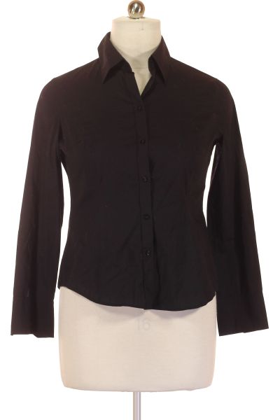 černá Společenská Košile S Dlouhým Rukávem Esprit Vel. XL