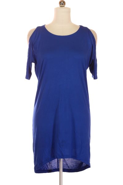 Modré Letní šaty S Krátkým Rukávem Gina Tricot Vel. S