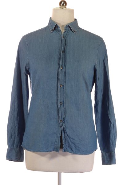 Modrá Riflová Pánská Košile Calvin Klein Vel.  M