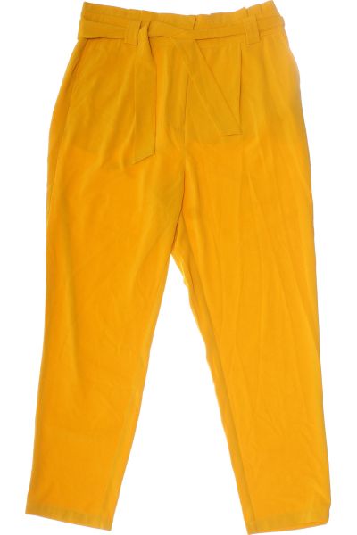 žluté Společenské Dámské Kalhoty Vel.  38 Secondhand