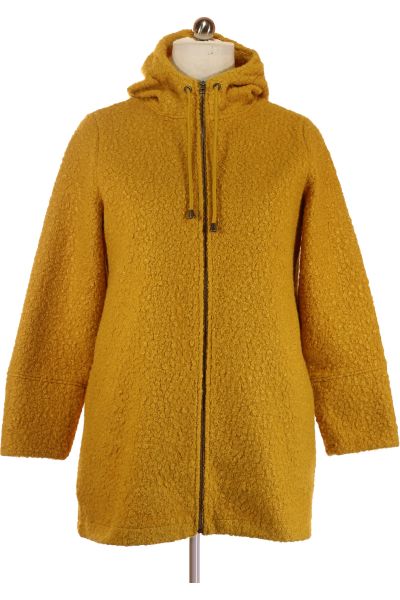 žlutý Dámský Dlouhý Kabát Gina Benotti Vel.  46
