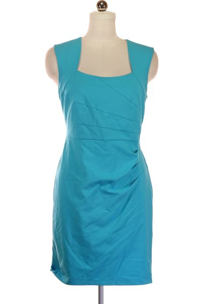 Modré Pouzdrové šaty Šaty Bez Rukávů Vel.  40