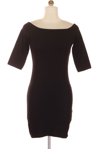 černé Pouzdrové šaty s Krátkým Rukávem Vel. XS | Second Hand