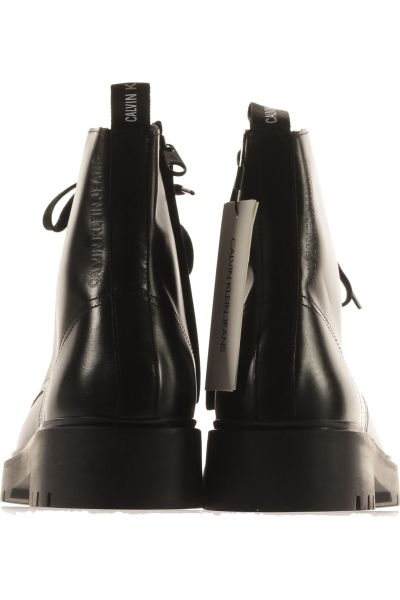 černé Kožené Pánské Kotníkové Boty Calvin Klein Vel. 43 | Outlet