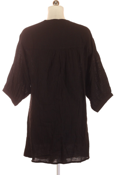 Černé Letní šaty s Krátkým Rukávem MANGO Vel. M | Outlet