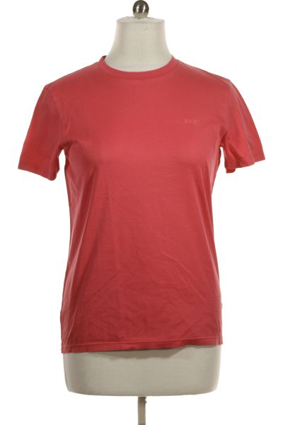 Růžové Jednoduché Pánské Tričko S Krátkým Rukávem Vel. M