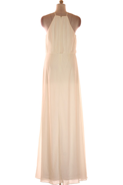 Bílé Svatební šaty Šaty Bez Rukávů Vel. 42 | Outlet