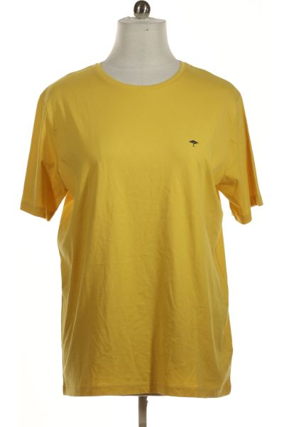Žluté Jednoduché Pánské Tričko S Krátkým Rukávem Vel. XXL