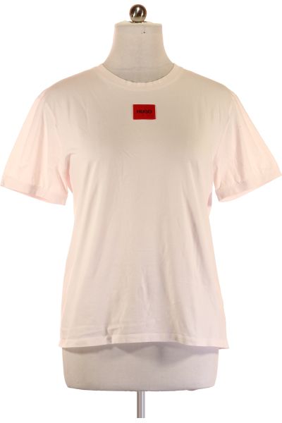 Růžové Jednoduché Dámské Tričko S Krátkým Rukávem Vel. XXL