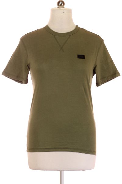 Zelené Jednoduché Pánské Tričko S Krátkým Rukávem Vel.  XS