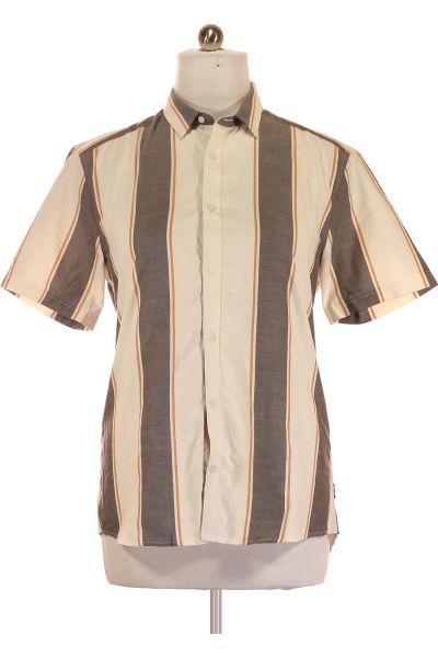 Barevná Vzorovaná Pánská Košile S Krátkým Rukávem Vel.  XL