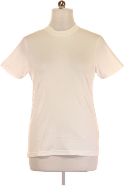 Bílé Jednoduché Pánské Tričko S Krátkým Rukávem