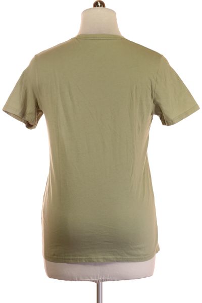 Zelené Jednoduché Pánské Tričko s Krátkým Rukávem Vel. M | Outlet