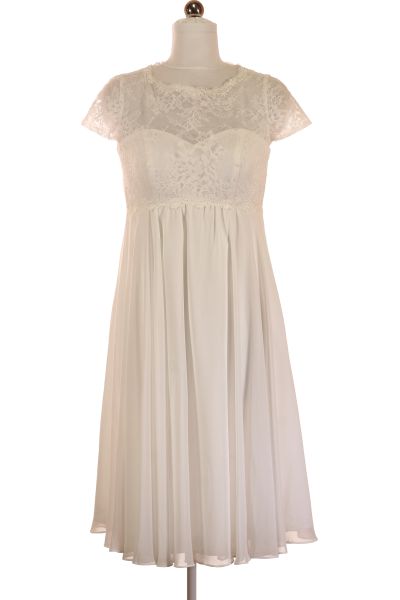 Bílé Svatební šaty Šaty Bez Rukávů Magic Bride Vel. 36