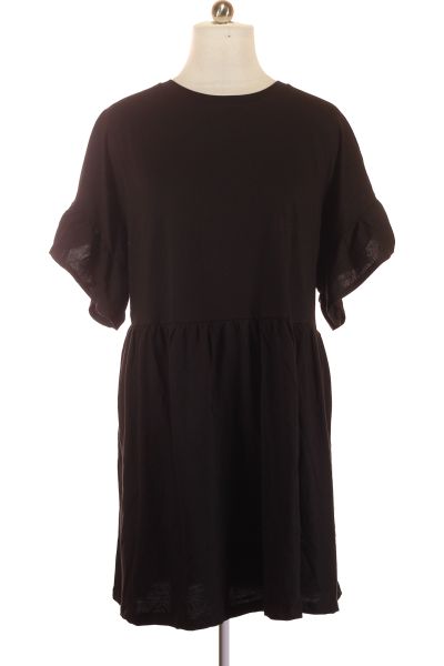 Černé Letní šaty s Krátkým Rukávem River Island Vel. 52 | Outlet